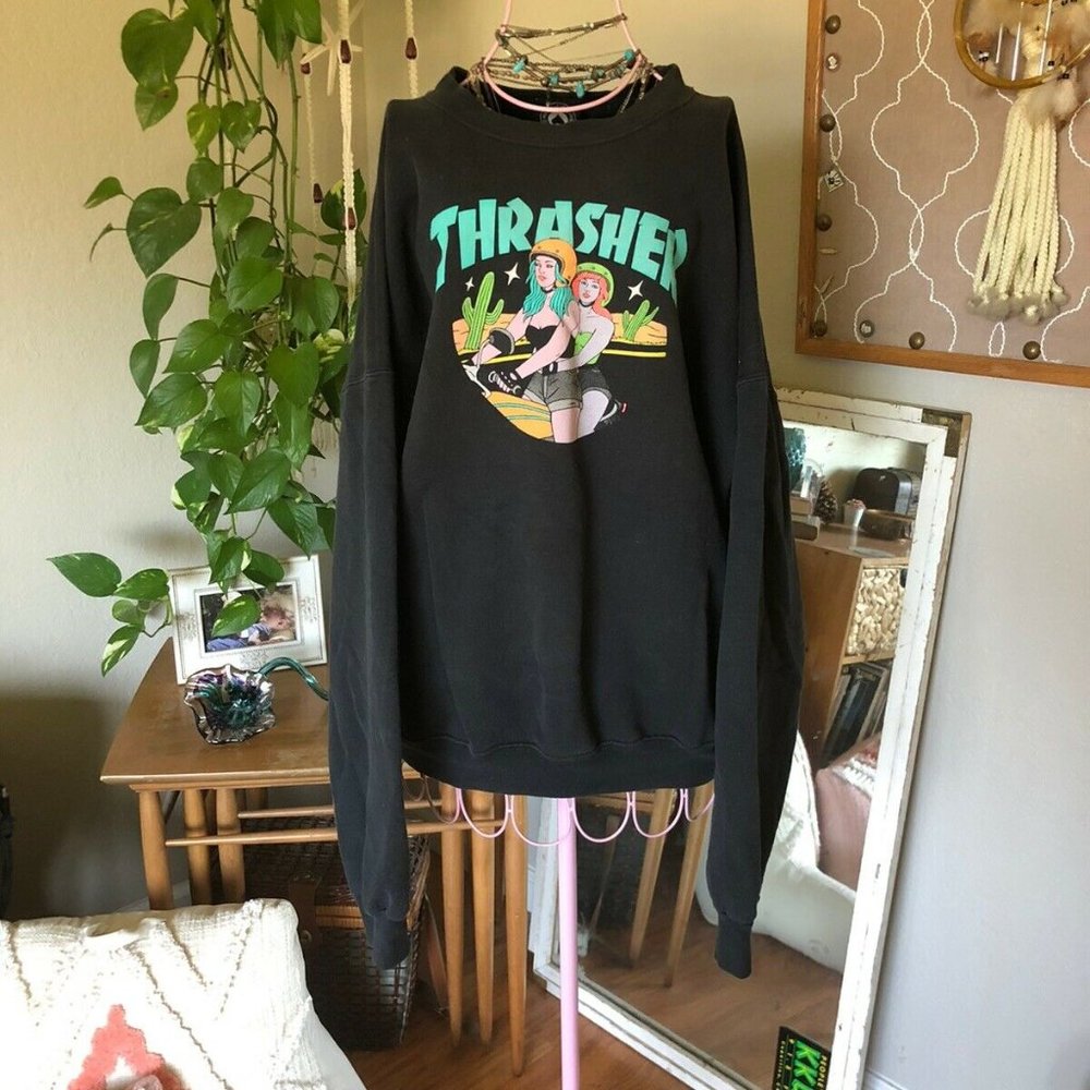 vintage thrasher pullover sweater